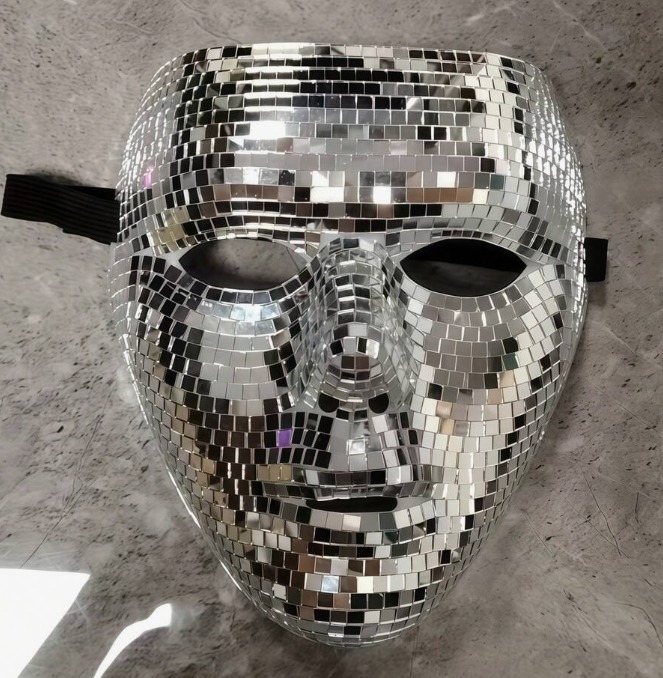 Leque Máscara elegante e refletora